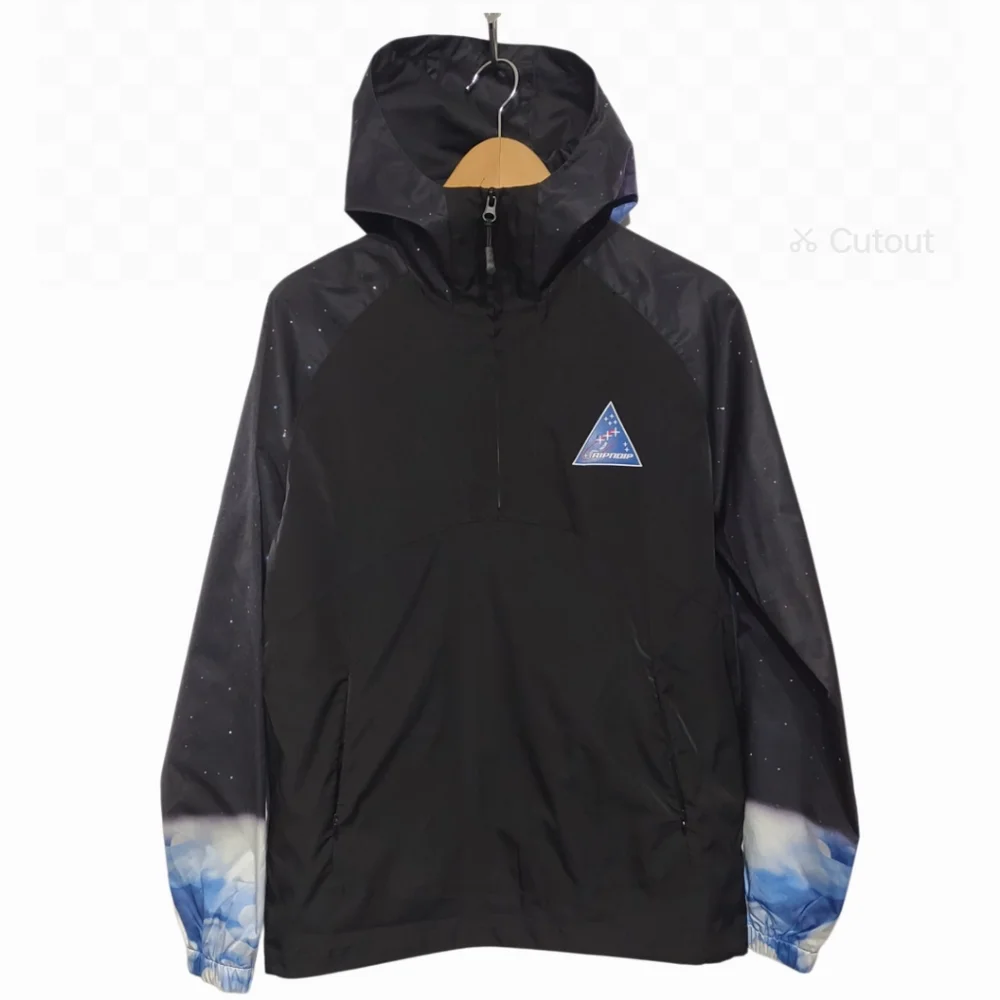 Cosmic Cat Galaxy Gypsy Anorak Jacket RipNDip  Graphic Hoodie Black Small